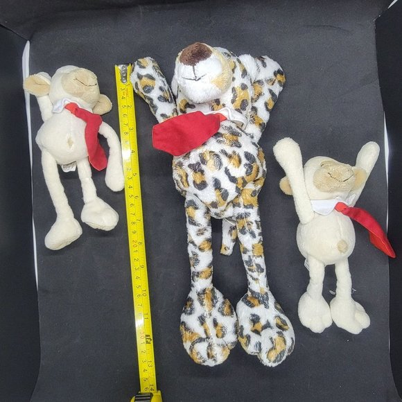 3 set toys 1 Leopard stuffed animal arms and legs slide in body 2 monkeys - Picture 5 of 8